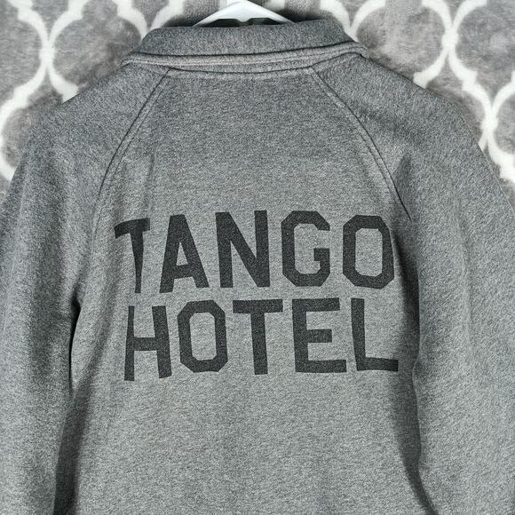 The Hundreds Tango Hotel Jacket Men XL Gray Snap Front Wool Blend Streetwear - Picture 9 of 12